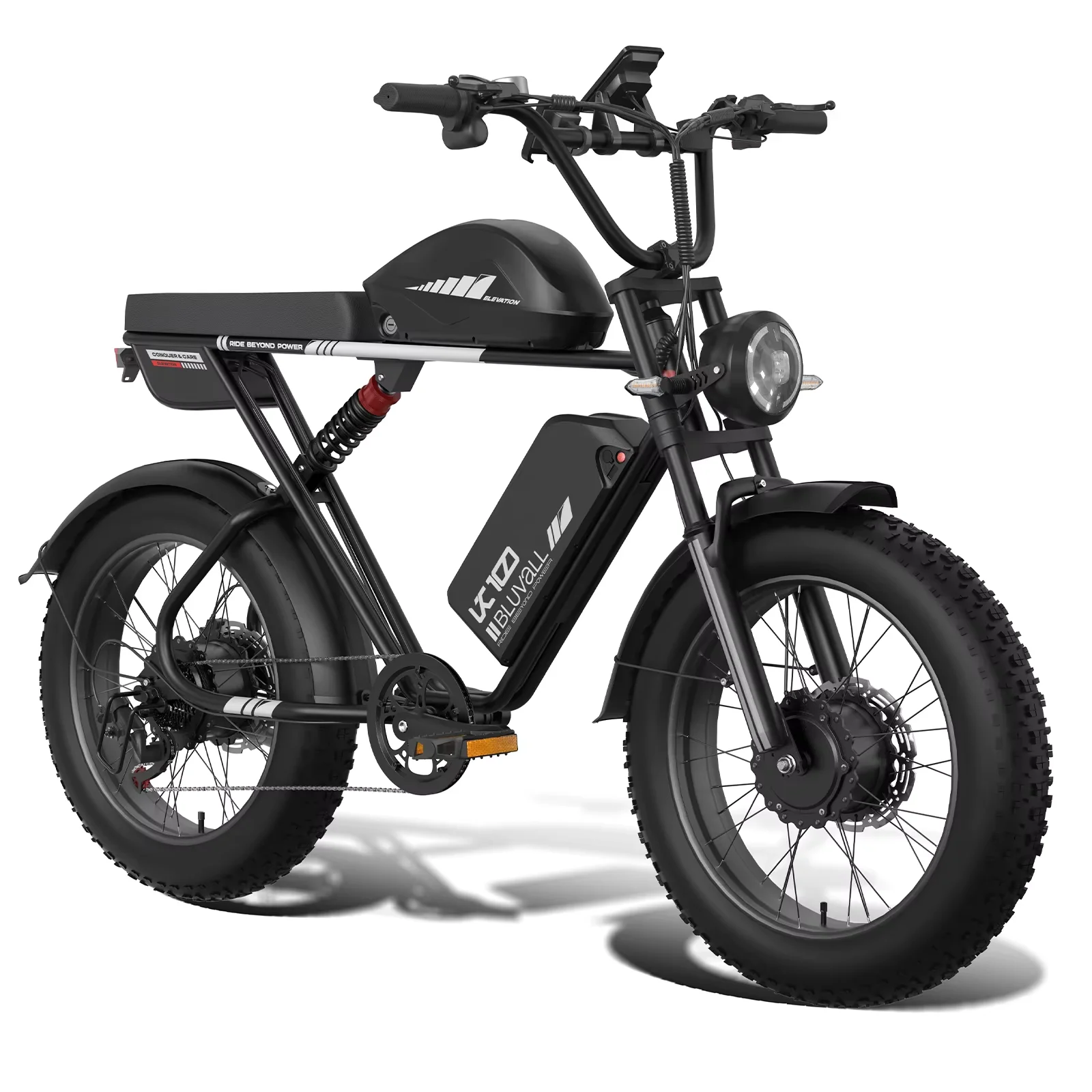 AliExpress BLUVALL K10 Electric Bicycle 2000W Dual Motor 52V43AH Dual Dattery Adult City Electric Bike 20*4.0 inch Fat Tire Off-road E-bike