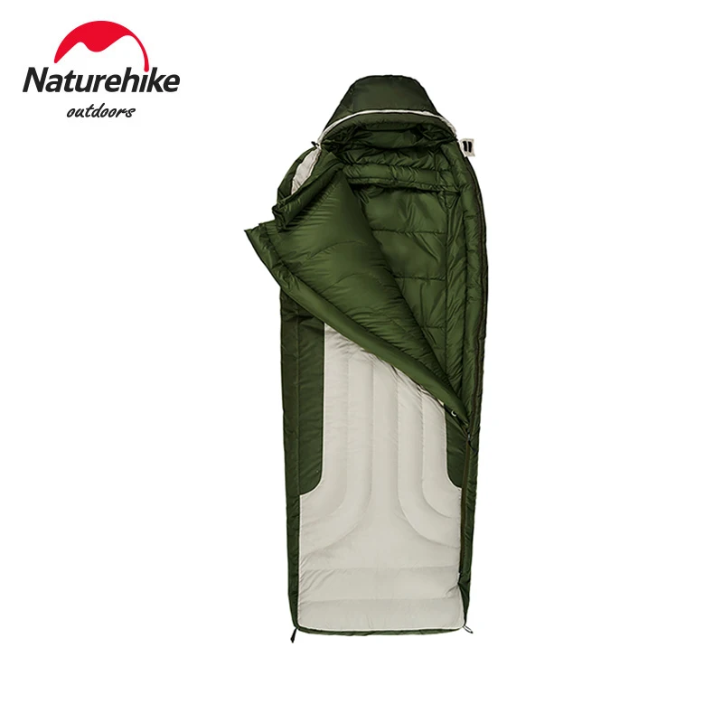 

Naturehike Sleeping Bag -35℃/-18℃ Gray duck 90% Down Filler mummy Type Winter cold Warm Camping Sleeping Bags Single Travel