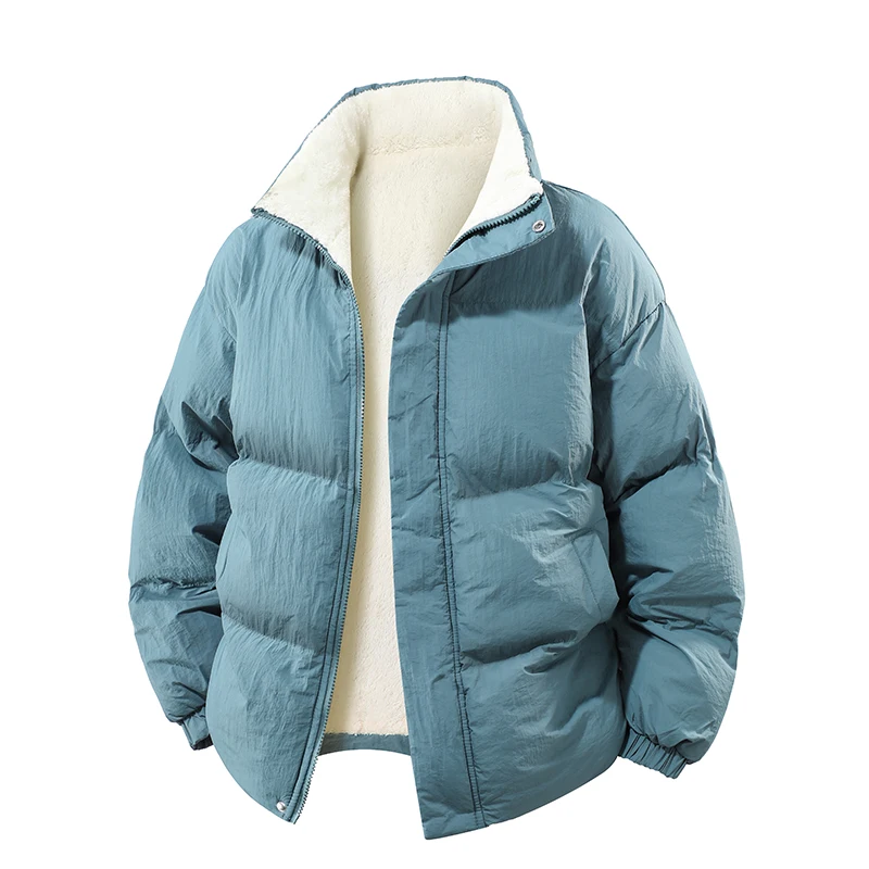 Hommes Parkas épais chaud hiver veste matelassée veste ample décontracté coton rembourré manteau automne hiver col montant vêtements d'extérieur