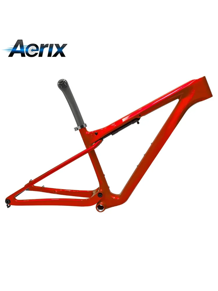 AliExpress Aerix T1100 Full Suspension Carbon 29er XC MTB Frame Boost 148x12mm Thru Axle BSA 73mm Disc Brake with 215x35mm Shock Max 2.4" Tire