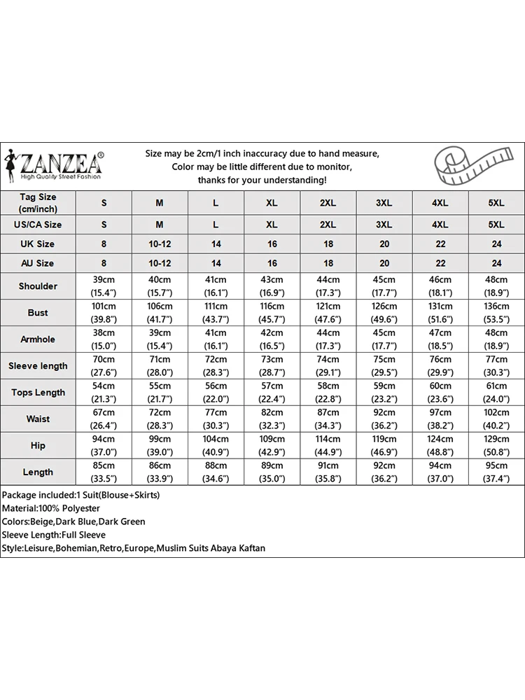 Zanzea Vrouwen Lente Jassen & Lange Rok Elegante Jurk Sets 2 Stuks Lange Mouw Jassen Rokken Pakken Mode Losse Bijpassende Sets 2024
