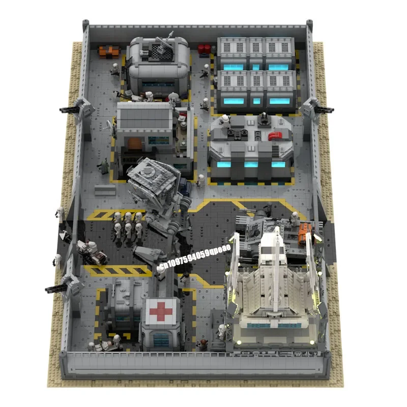 Nieuwe 7500 Stuks Beroemde Star Battle Movie Moc Ultieme Basis Effen Model Custom Puzzel Diy Creatieve Ideeën Kinderen Speelgoed Verjaardagscadeautjes