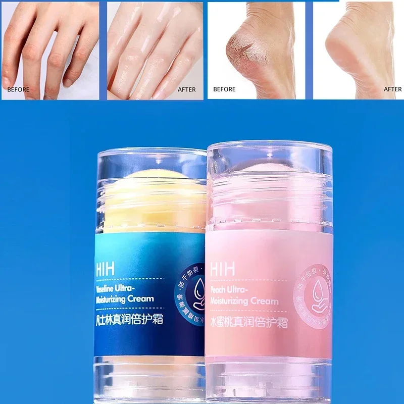 

Vaseline Honey Peach Real Moisturizing Cream Anti cracking Hand and Foot Heel Moisturizing Stick Skin care