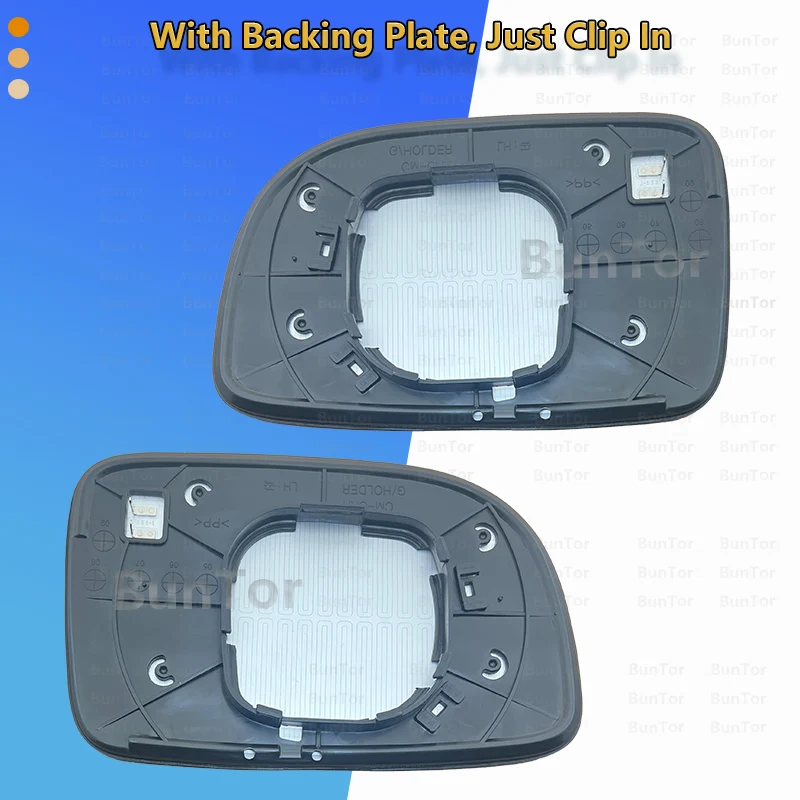 For Hyundai Santa fe II 2005 2006 2007 2008 2009 Left&Right Rearview Mirror Glass/87611/21-2B120 Side Wing Mirror  Replace Part