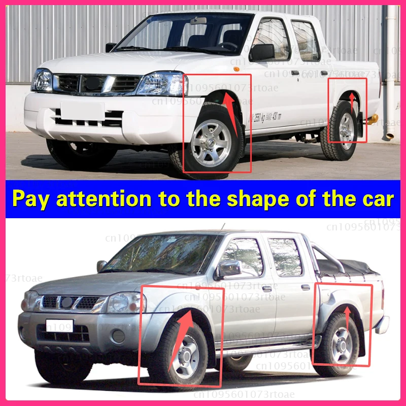 رفرف الطين الأمامي والخلفي للسيارة لنيسان بيك اب 2X2 2WD نافارا فرونتير D22 4X4 بيك اب 4WD نافارا D22 1996 -2004 واقي الطين
