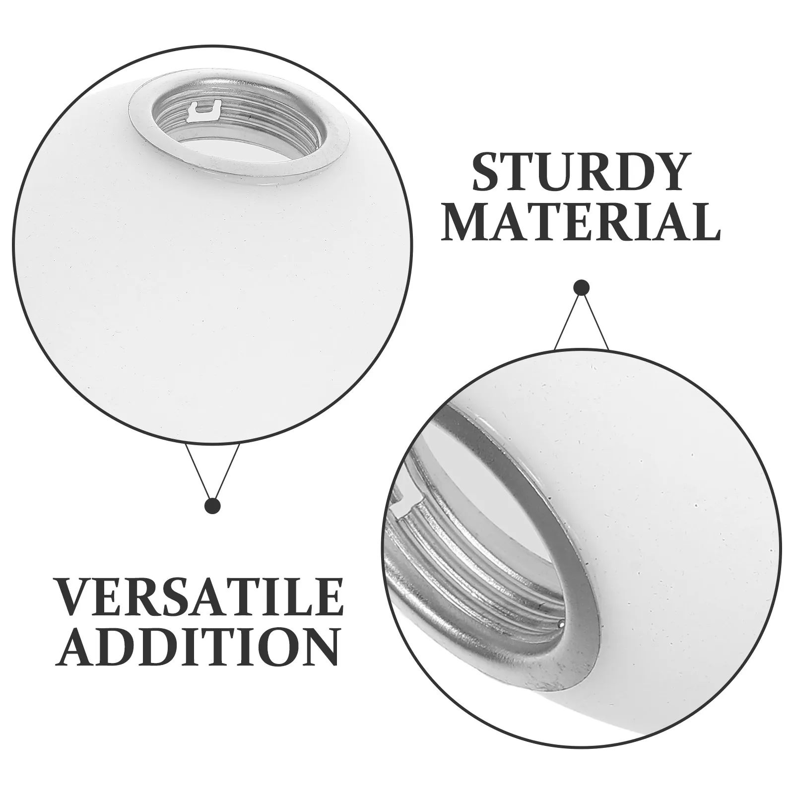 Glass Globe Lamp Shade Frosted 100Mm E14 Round White Diffuser for Chandelier Pendant Ceiling Wall Lamp Lighting Upgrade