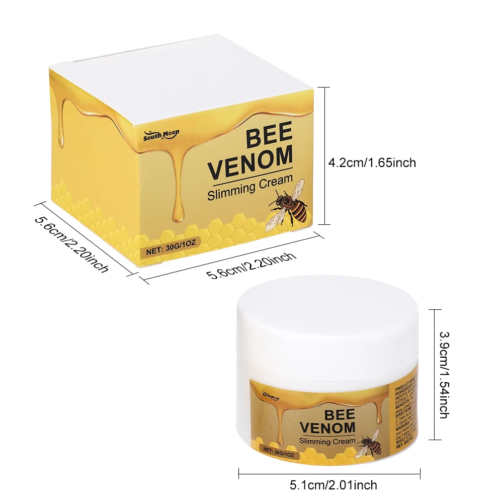 Bee Venom Weight Loss Cream for Stomach Thigh Arm Belly Full Body Shaping Sculpting Lifting Firming Fat Burner Anti Cellulite