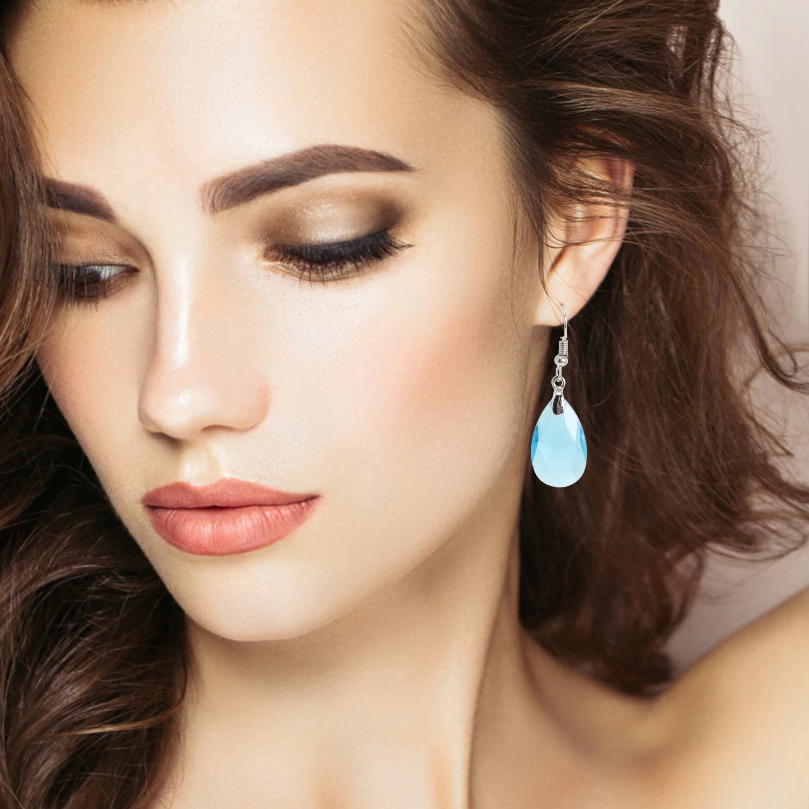 

Crystal Ear Dangle Drops Simple Dangle Earrings for Women Fashion Jewelry Party Accessories Trendy Gifts