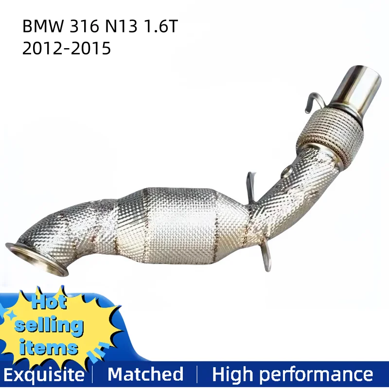 High performance exhaust downspouts for BMW 316 N13 1.6T 2012-2015 stainless steel exhaust systems