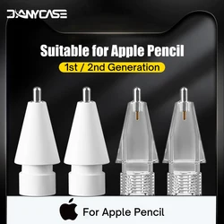 Puntas de punta de Metal de repuesto para Apple Pencil, lápiz para iPad de 1.a y 2.a generación, lápiz transparente con pantalla táctil de doble capa, punta 4,0