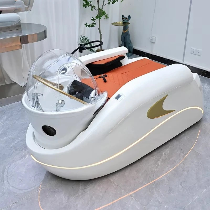 

Electric Massage Lay Down Water Circulation Head Spa Massage Bed for Hair Salon
