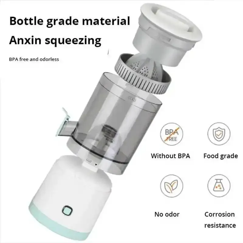 Portable Usb Automatic Juicer Small Multifunctional Residue Separation And Charging Bidirectional Spiral Juicer Cup