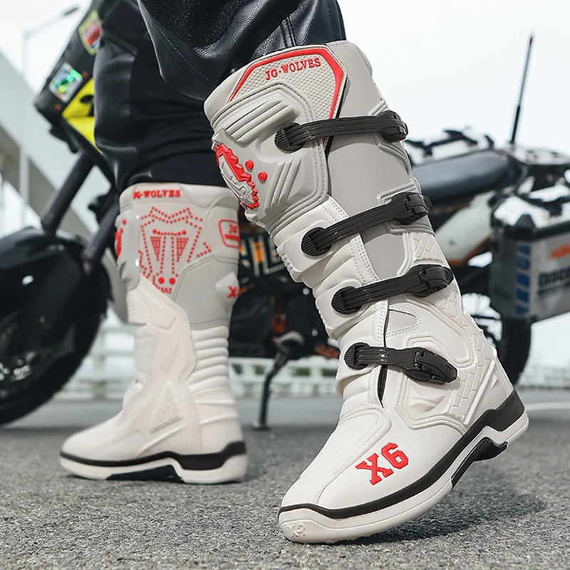 Men Waterproof Off road motorcycle riding shoes rally Motorcycle shoes Motorcycle protection Anti-fall on-road off-road boots