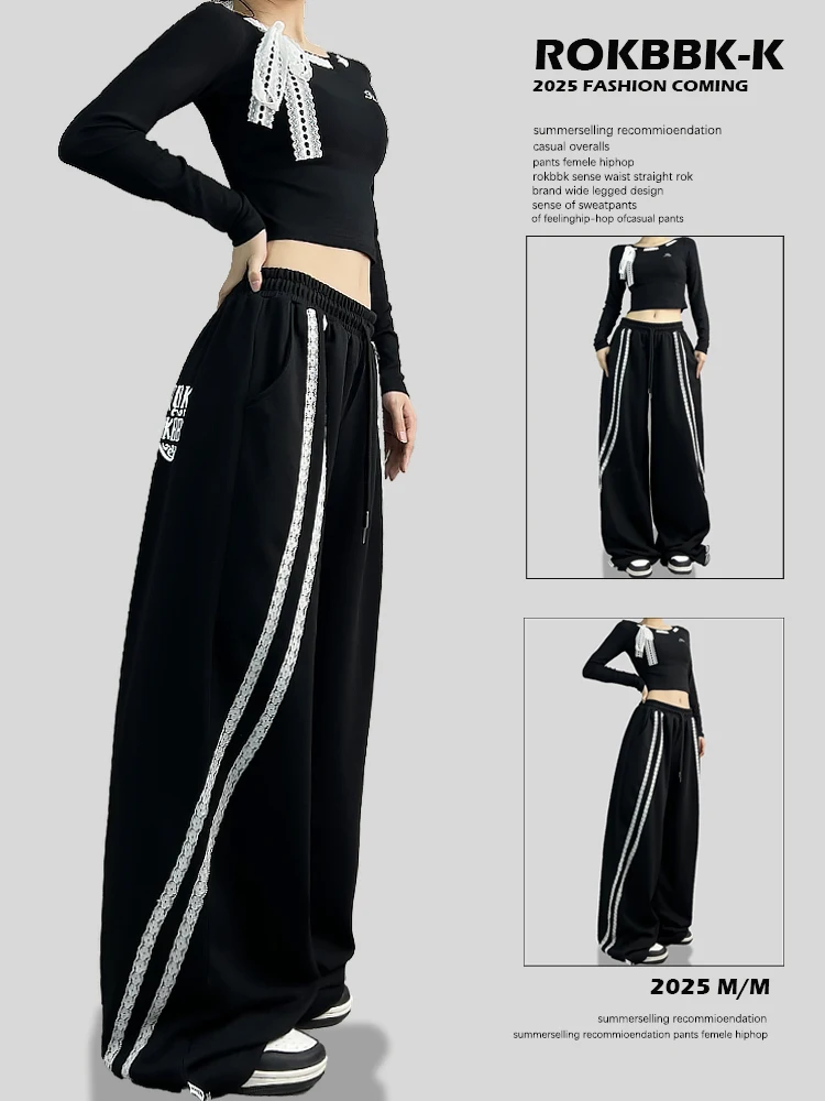 

Свободные спортивные брюки для уличных и джазовых танцев, женские повседневные брюки в стиле хип-хоп, прямые хлопковые брюки