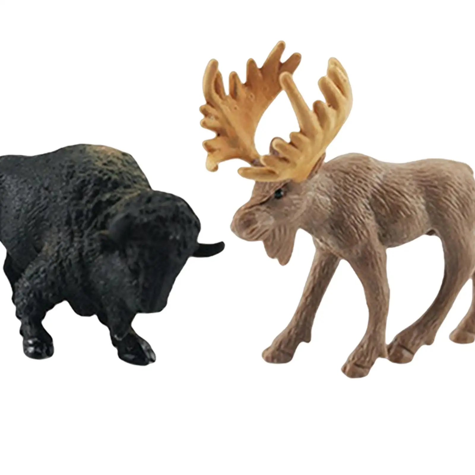 مجموعة ألعاب حيوانات الحياة البرية المبتكرة مكونة من 12 قطعة من حيوانات الغابة المصغرة