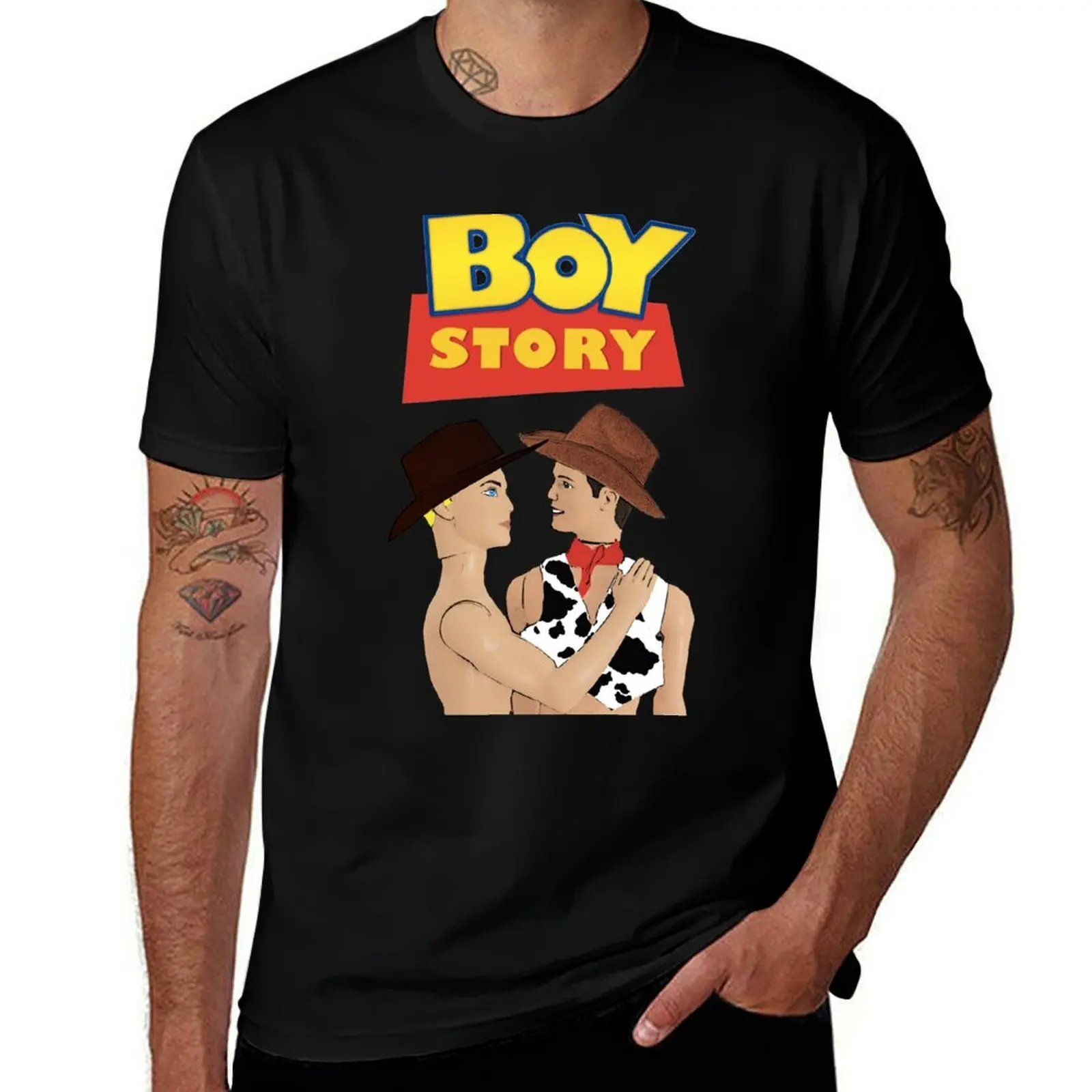 Boy Story! Funny, Gay Interest, LGBT, Design, Gay Art! Queer Art! Funny Gay Art! T-Shirt
