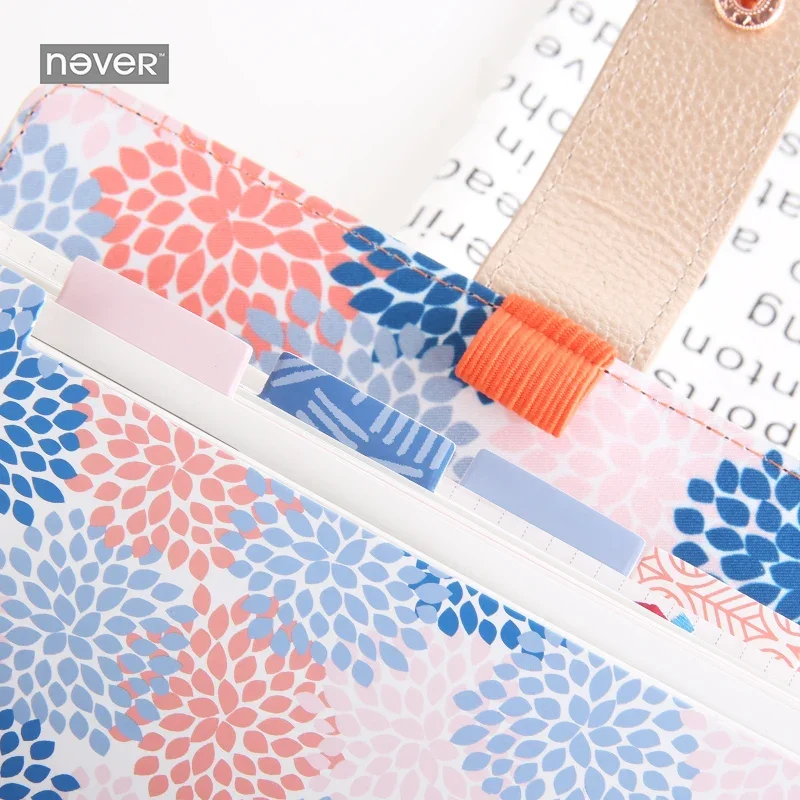 Never Geometry Petals Spiral Notebook Index Dividers A6 Planner Accessories For Filofax Dokibook Gift Stationery School-supplies