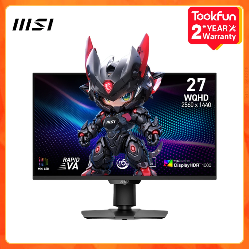 

MSI MAG 274QPF X30MV Monitor 27-inch 2K WQHD 300Hz 0.5ms GtG Response Refresh Rate 97% DCI-P3 TÜV Eye Care Tech Dual HDMI 2.1