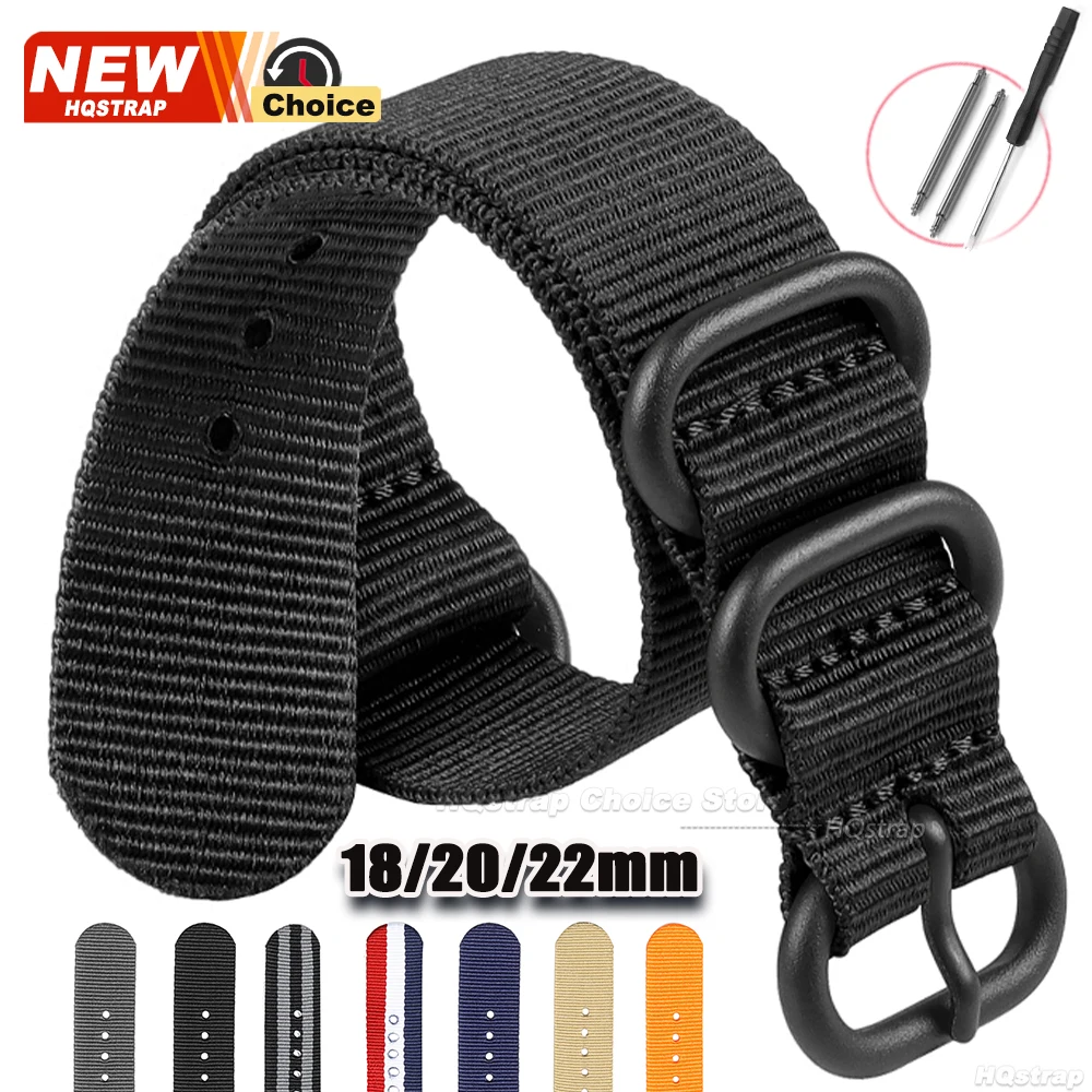 Nato Strap Nylon - Nylon Woven Watch Strap 18mm 20mm