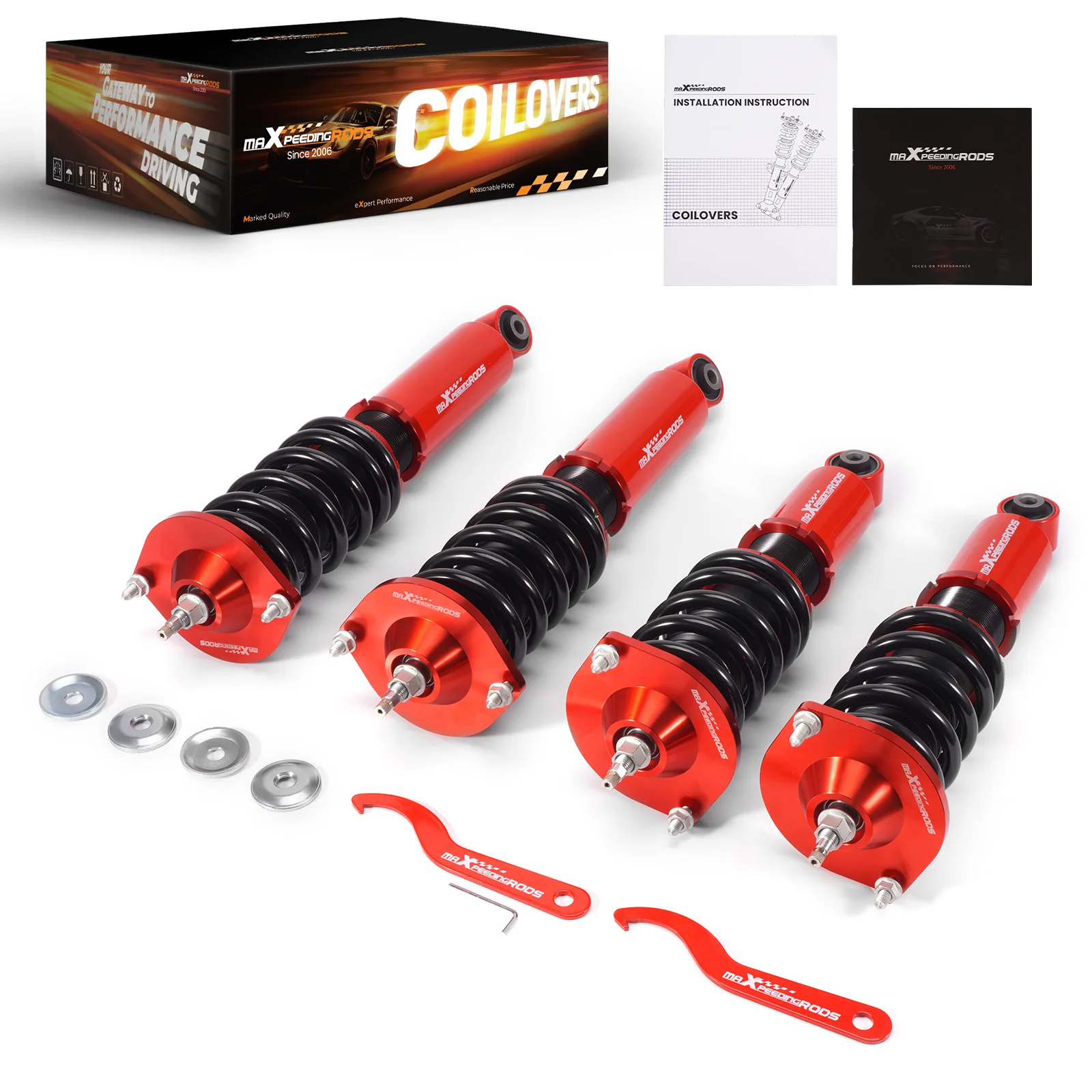MaXpeedingrods Coilovers 24-weg demperveringset voor MAZDA MIATA MX5 89-05 - afbeelding 2