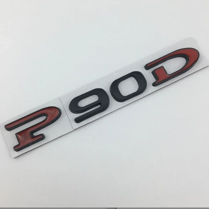 테슬라 모델 3 X S Y용 자동차 스티커, P75D, P85D, P90D, P100D, 레터 로고, 리어 부트 라벨, 트렁크 변위 디지털 데칼 썸네일 5