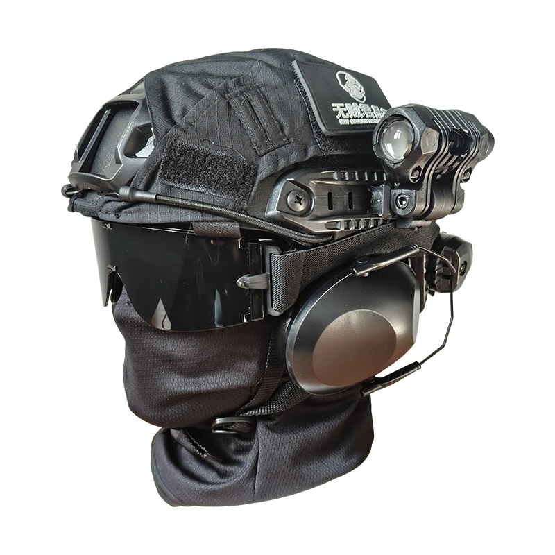 

WZJP No Thief Night Vision Goggles Helmet Mountaineering Glasses CS Four Eyes Model Military Fan Paage for Children And Adults