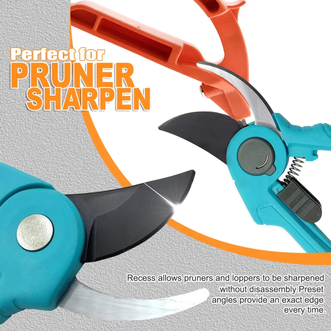 Portable Handheld Sharpener for Kitchen Knives - Compact Electric Sharpener with 3 Stage Sharpening System - Easy to Use