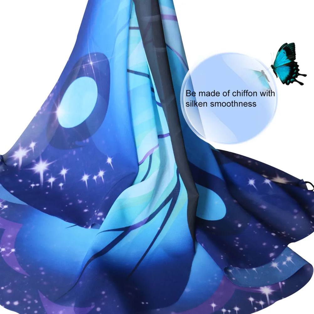 

Butterfly Wings Set Kids Costume Party Accessory Multicolor Durable Halloween Cloak Party Cloak Comfortable cosplay Prop