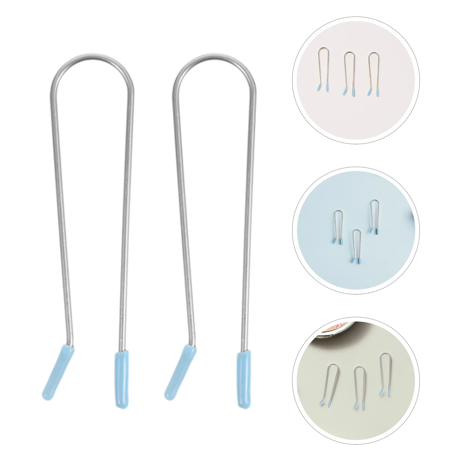 

24Pcs U Shaped Hot Roller Clips Replacement for 1.9cm Electric Curlers Metal Clamps Secure Hold Styling Tool Kit