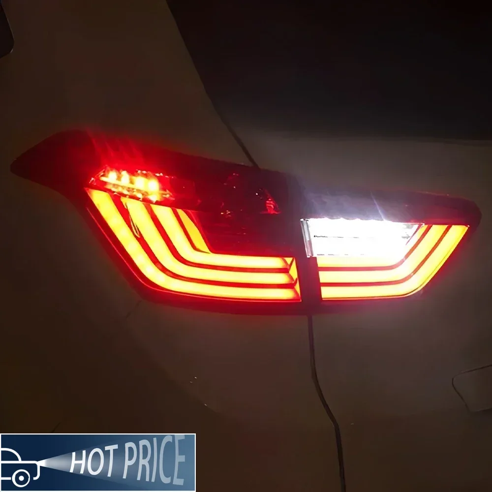 For Hyundai ix25 2015-2017 Auto Rear Back Lamps Upgrade Highlight Flashing Signal Light Accessories LED Car Taillights Assembly