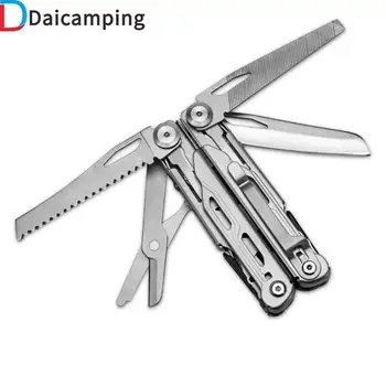 Daicamping DL10 มัลติฟังก์ชั่นมีดพับ Plier เครื่องมือหลาย EDC Multitool Outdoor Camping Survival เครื่องมือชุดเครื่องมือ