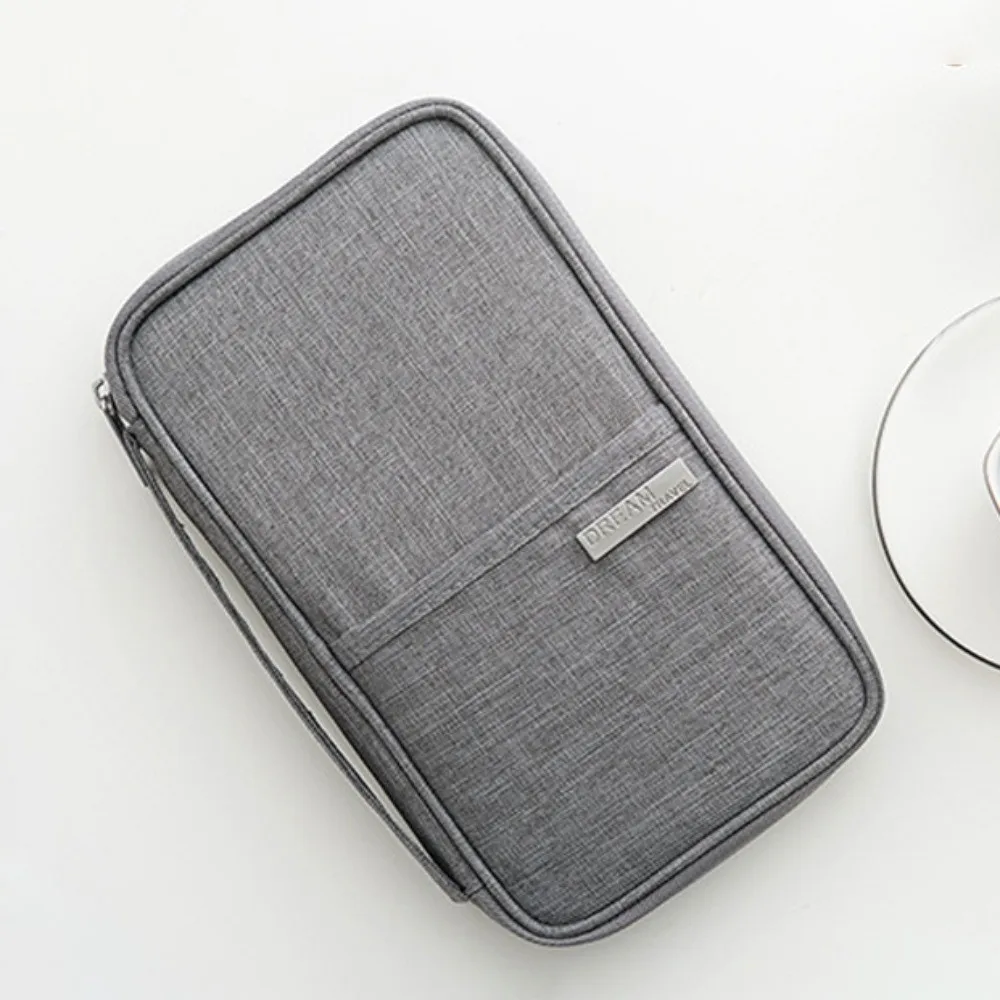 Large Capacity Passport Bag Purse Portable Travel Wallet Multifunctional Card Holder Card Storage Bag Travel Accessories