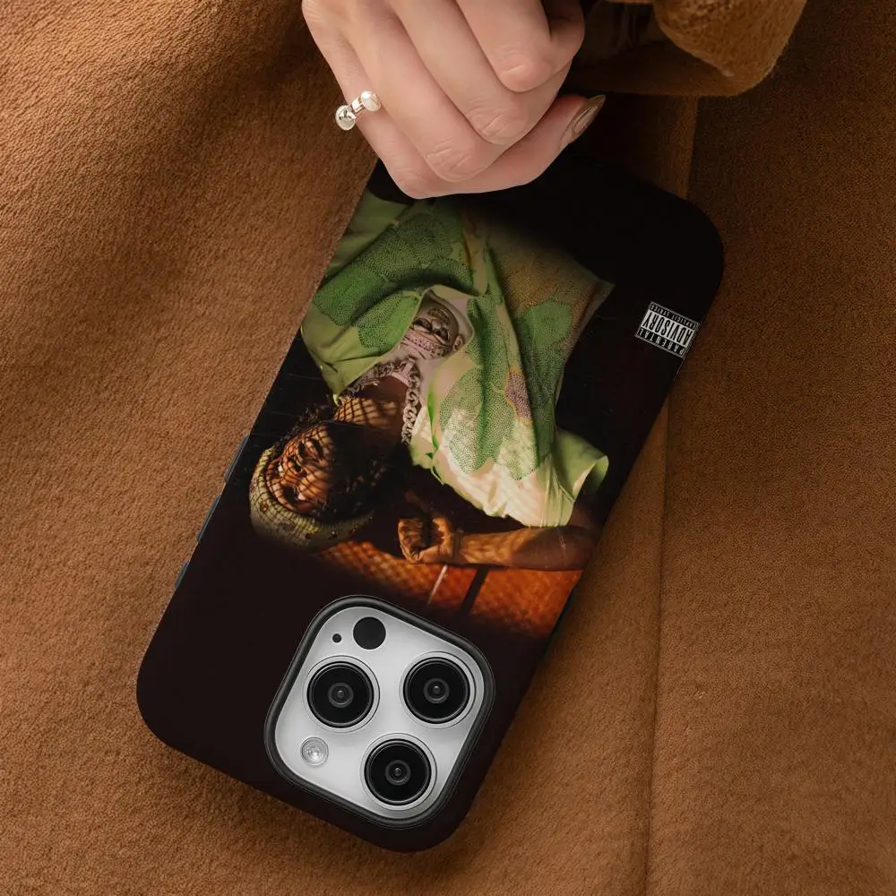 حافظة هاتف لهاتف سامسونج جالاكسي S25 24 23 22 Ultra Plus A56 36 26 لامعة عالية الدقة بطبقة مزدوجة غلاف صلب Chief Keef تعالى So 2 #2