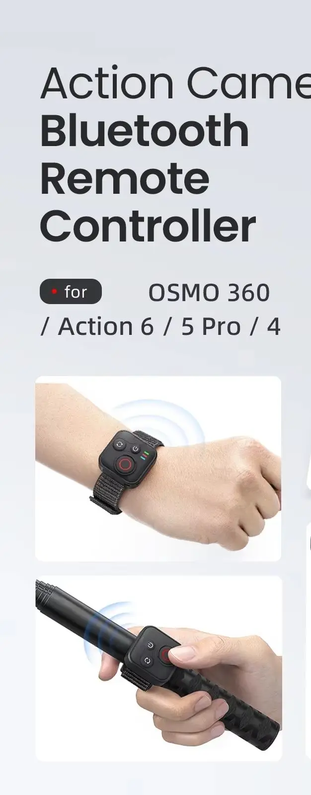 

Wireless Remote Control For DJI Osmo 360 /Action 6/5 Pro/4 Action Shoot Controler Camera Accessories