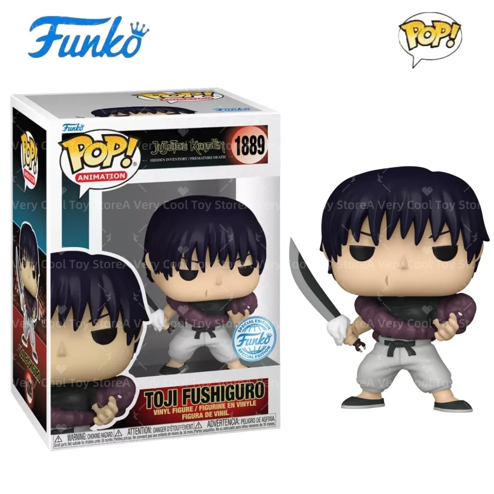 

Фигурка аниме Funko Jujutsu Kaisen Pop Fushiguro Toji # 1889 (погатая) Виниловая фигурка Коллекционная ограниченная серия Модель игрушки в подарок