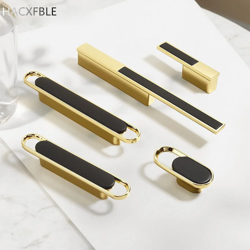 

French Zinc Alloy Wardrobe Door Pulls Minimalist Kitchen Cabinet Handles Gold Single Hole Drawer Knobs kitchen furniture handles