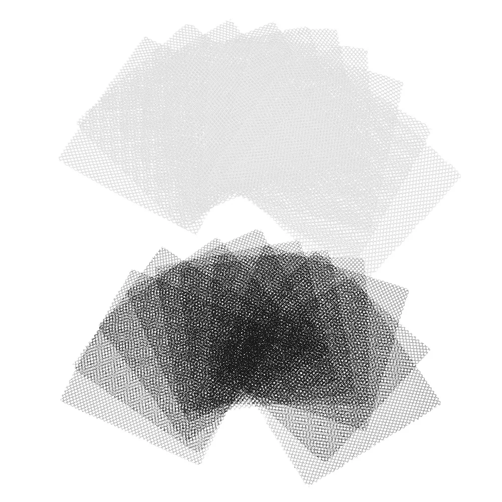 

60Pcs Eye Mesh Sheets Black White Breathable Stable Mesh Fabric for Mask Making DIY Cosplay Costume Party Cosplay Supplies