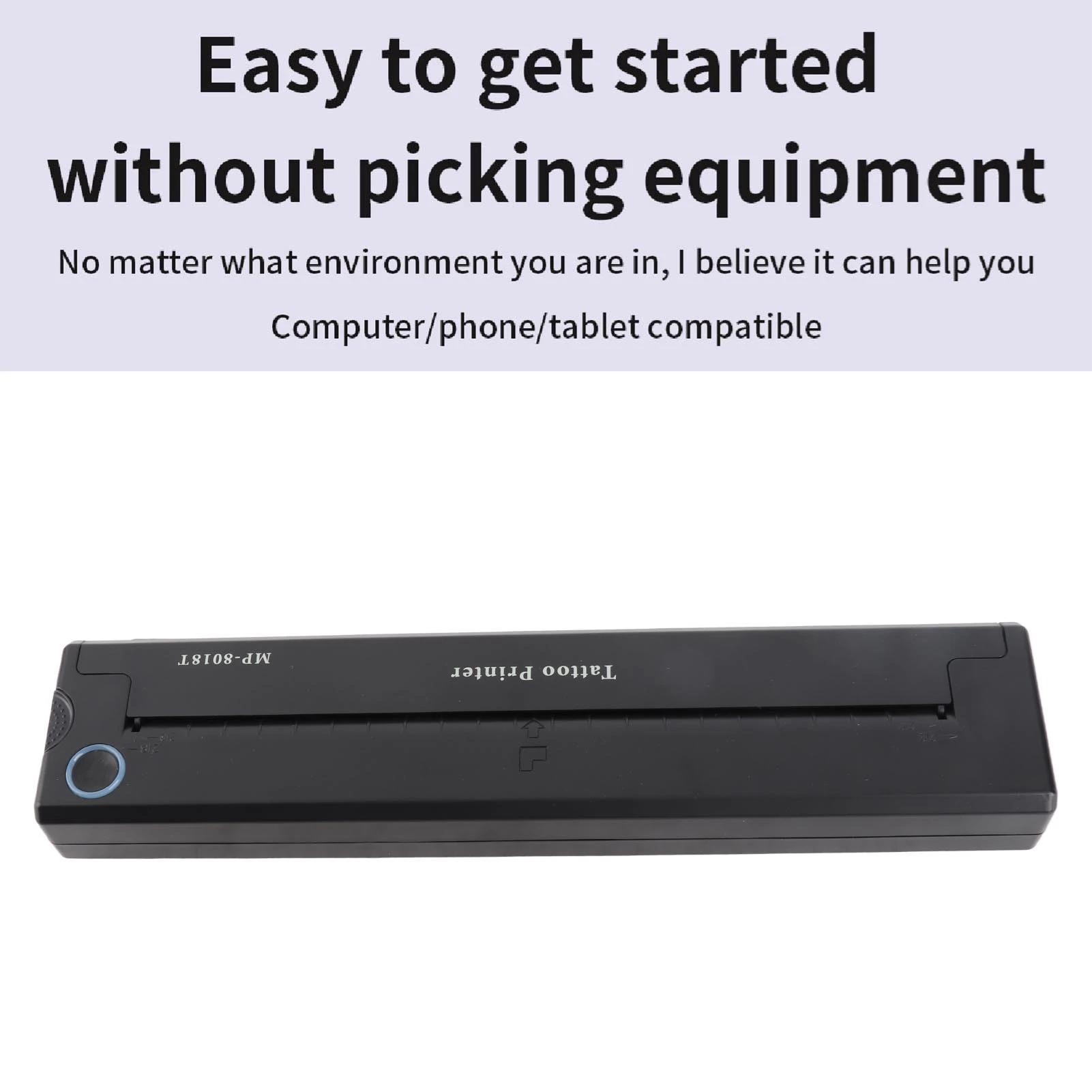 Stencil Printer for Tattooing Printer Machine Mini 2000mAh Wireless Thermal Stencil Printer for Tattooist Black Transfer Machine