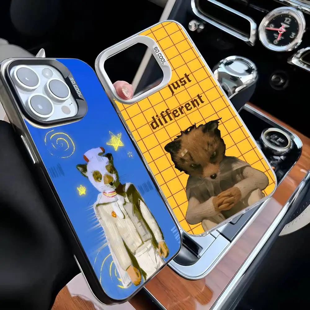 

F-Fantastic Mr F-Fox Phone Case For iPhone 16,15,14,13,12,11,Mini,Pro,MAX White Matte Shockproof Cover