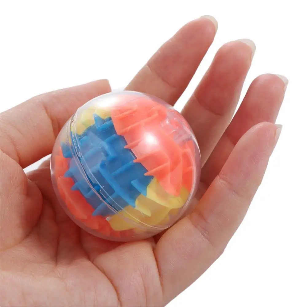 Plastics Mini Rolling Balls Toys Transparent Rolling Ball Game Speed Cube Labyrinth Rolling Ball Toys Mini Six-sided Playing