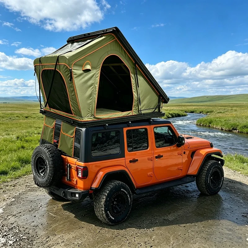 Luxury X-Hinge Heightening Aviation Aluminum 4x4 Expedition Camping Unit