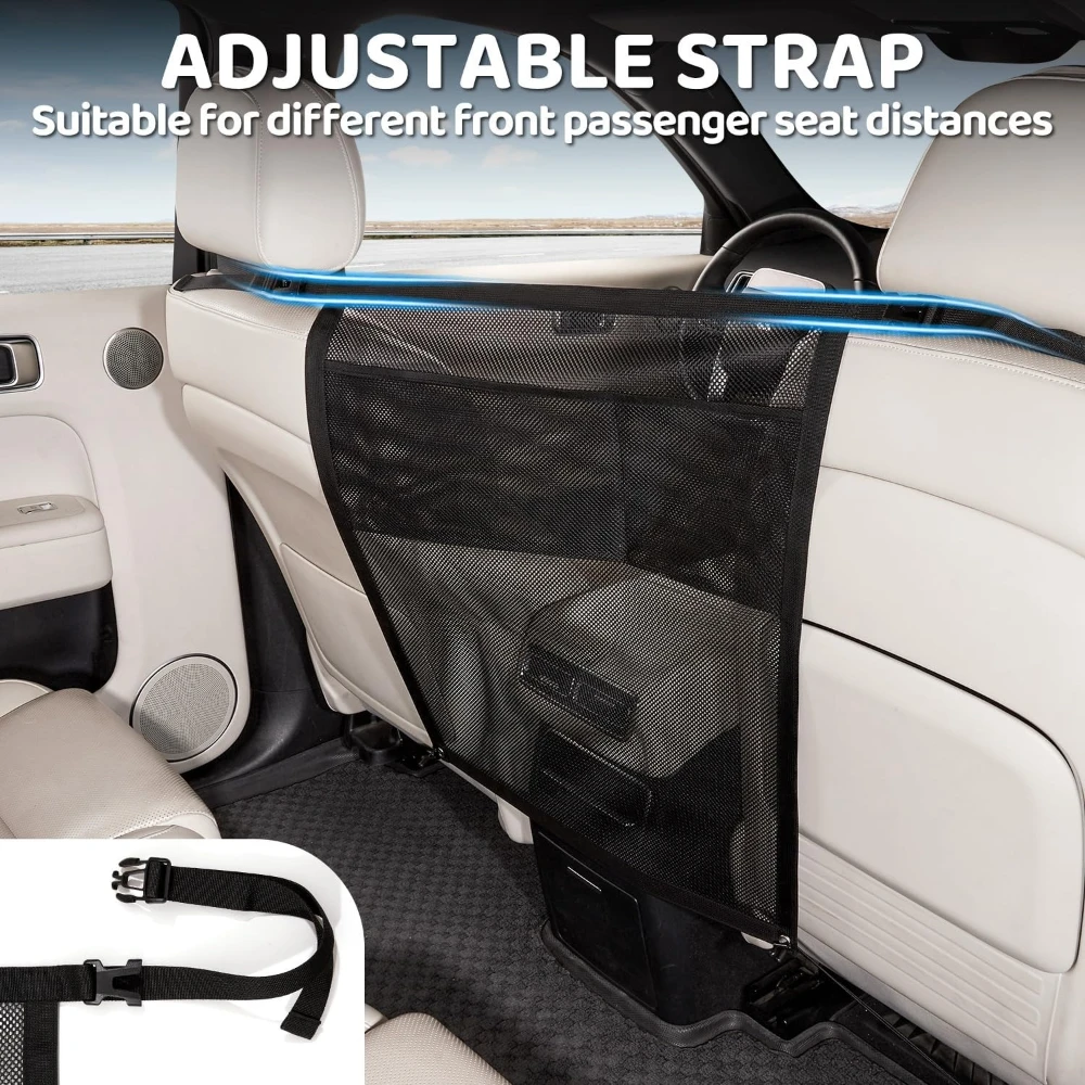 Red de seguridad para coche con malla lavable y borde elástico - imagen 2