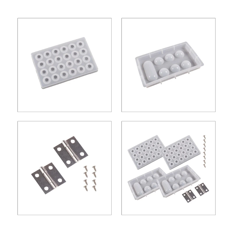 Silicone Mold with Screw Family Party Board Games Resin Mold DIY Art Home Decor Drop shipping