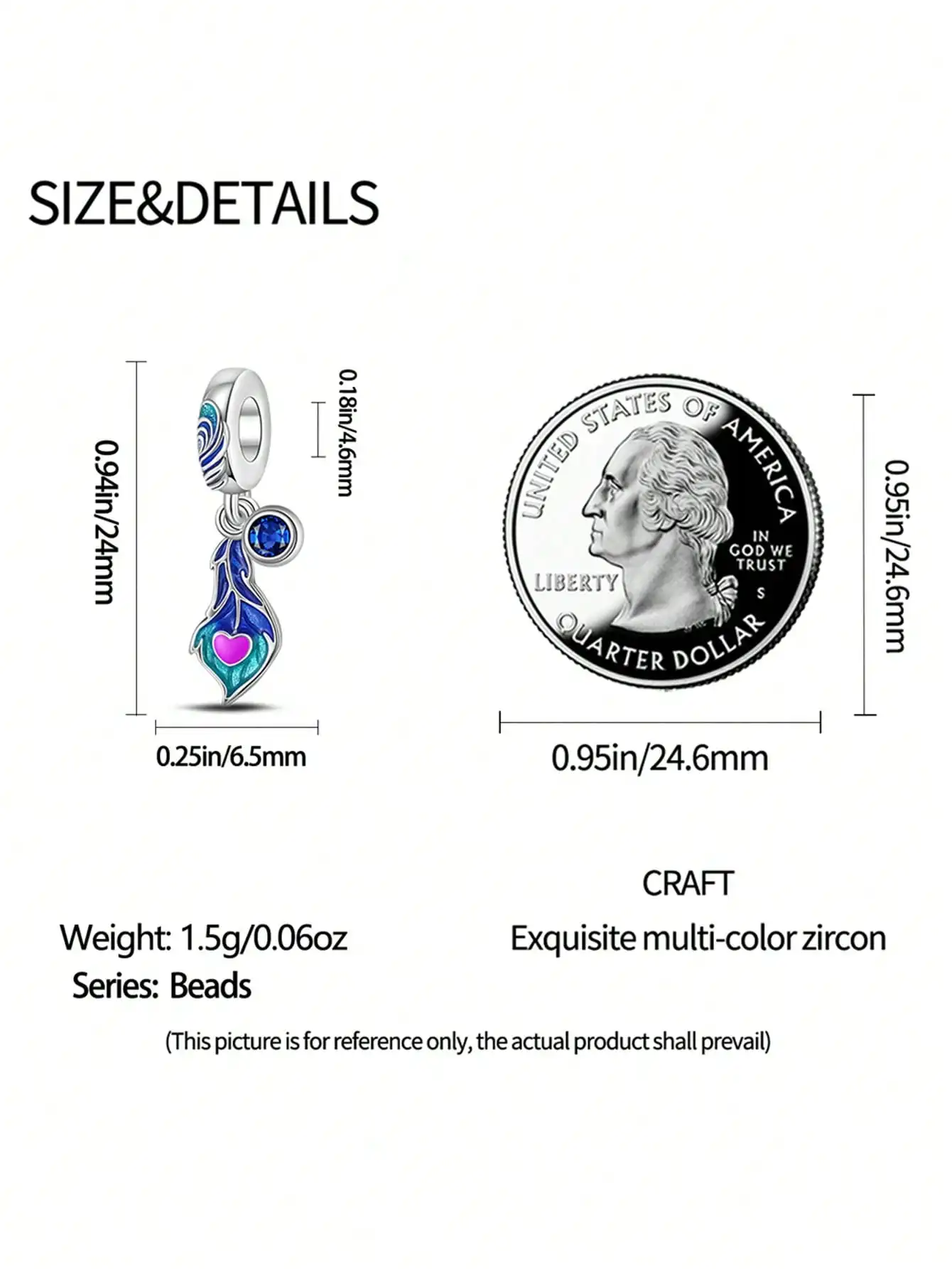 925 Silver Plated Original Charms Angel of Love with Magic Eyes Beads Fit Bracelet Women's Jewelry Gift