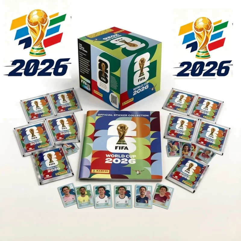 Genuine Brand New 2026 FIFA World Cup Panini  Stickers International Version Rare Collection Football Fan Souvenir Present.