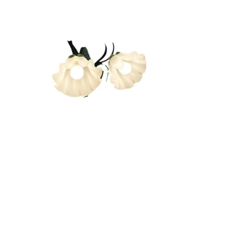 

French pastoral cream style living room aisle corridor background wall wall lamp retro bedroom bedside lily of the valley