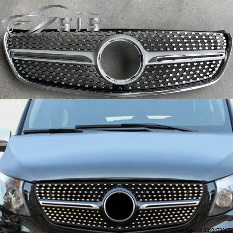 V Class W447 V260 V250 VITO Front Bumper Grille Fit For W447 Body Kit Car Grille V260 V250