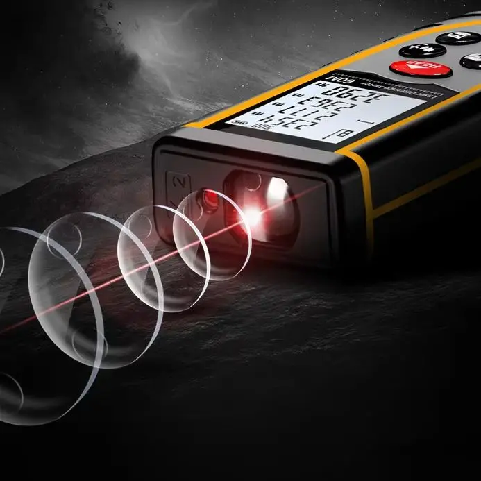 المدى مكتشف الليزر عالية الدقة الأشعة تحت الحمراء أداة قياس المسافة يده مسطرة قياس أداة قياس الغرفة #2