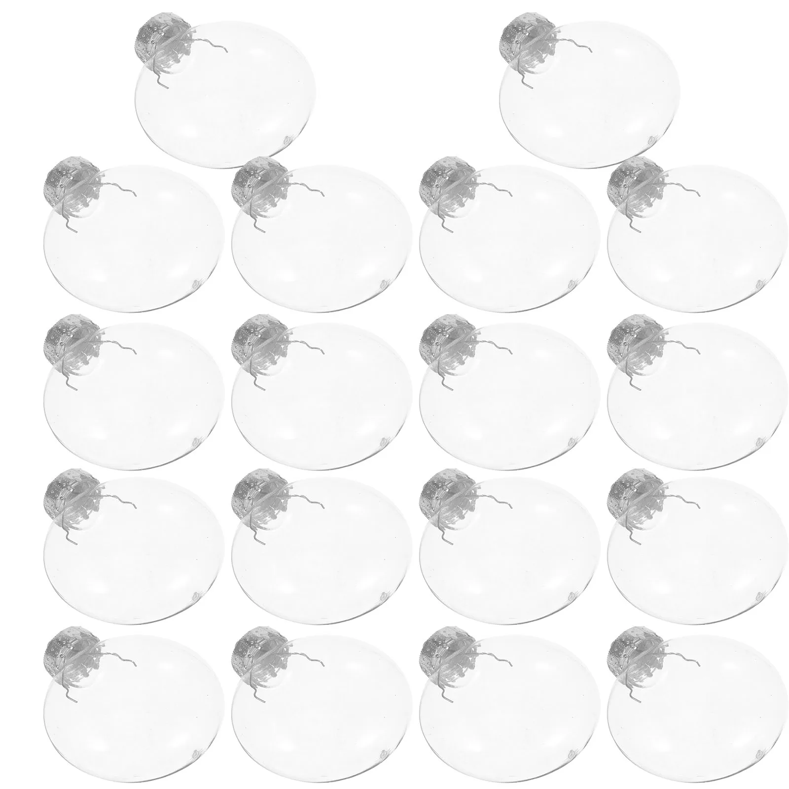 

20 Pcs Hanging Flat Balls 60mm Transparent Xmas Pendant Hollow Macaron Christmas Tree Ornaments Decorations Plastic