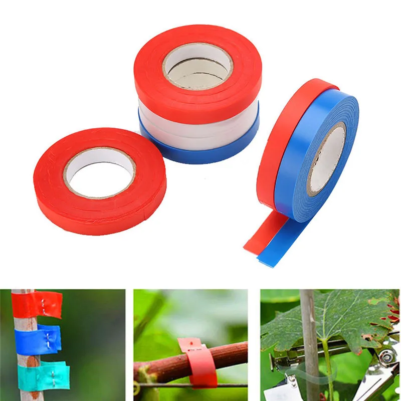 

10/20Pcs Tying Binding Flower Vegetable Machine Tree Parafilm Gardening Bind Belt Tapetool Secateurs Engraft Red PVC Tie Tape